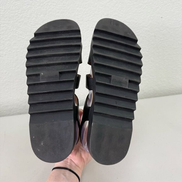 Madewell Addie Black Leather Strappy Open Toe Sandals Shoes Womens size 9 - Picture 8 of 8